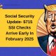 Social Security Update- $715 SSI Checks Arrive Early In February 2025 – Are You Eligible?