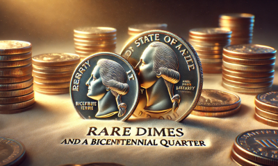 5 Rare Dimes and a Bicentennial Quarter Valued at $25 Million Each