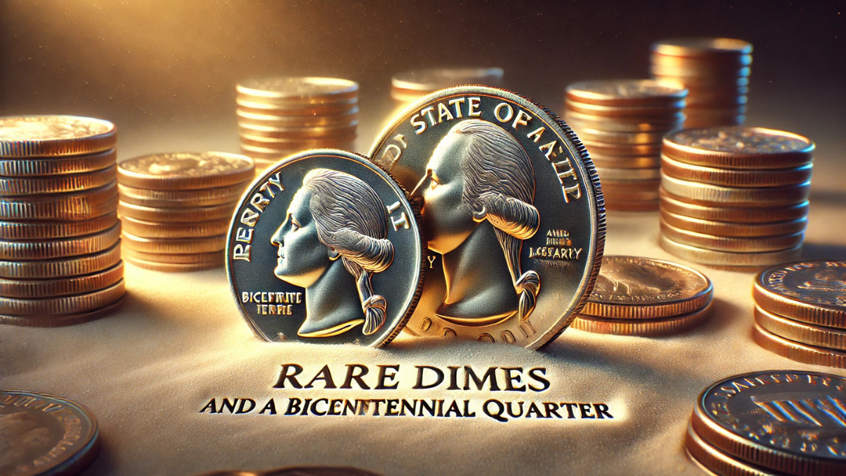 5 Rare Dimes and a Bicentennial Quarter Valued at $25 Million Each