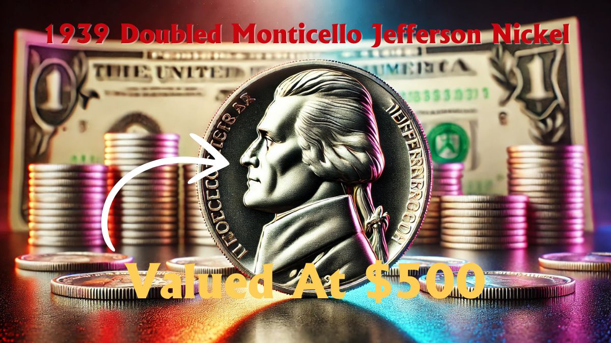 Identify the 1939 Doubled Monticello Jefferson Nickel Valued at $500