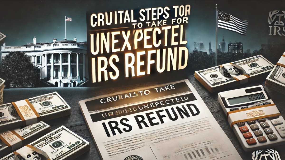 What Are The Crucial Steps You Must Take Immediately For The Unexpected IRS Refund